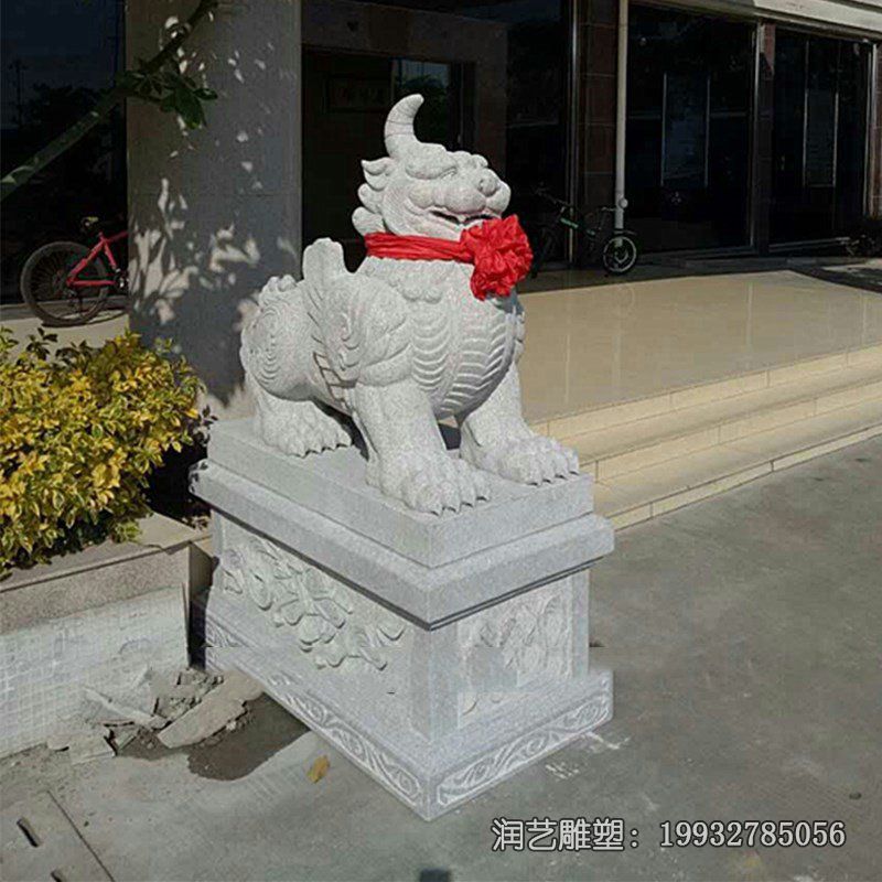 公园动物独角兽石雕 公园动物独角兽石雕