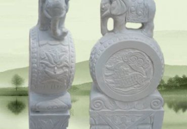 企业景观抱鼓石石雕