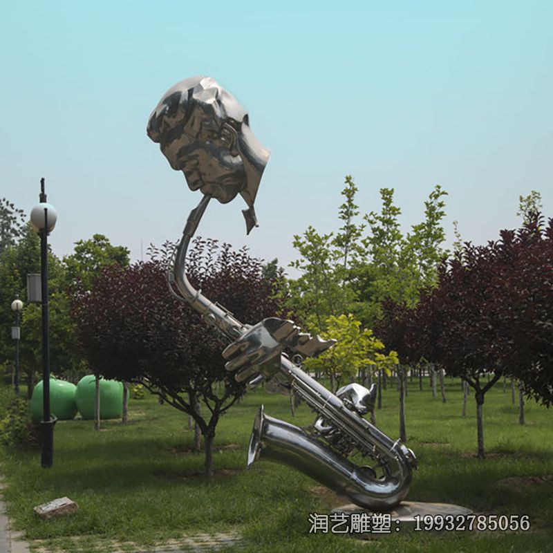 景区不锈钢乐器雕塑 景区不锈钢乐器雕塑