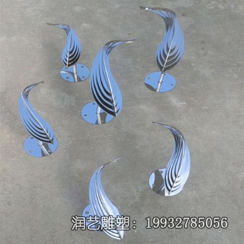 庭院不锈钢动物鱼雕塑 庭院不锈钢动物鱼雕塑