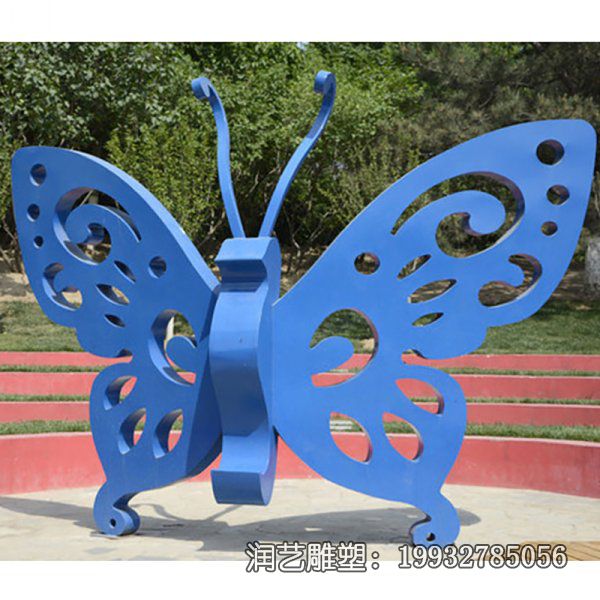 公园不锈钢蝴蝶雕塑 公园不锈钢蝴蝶雕塑