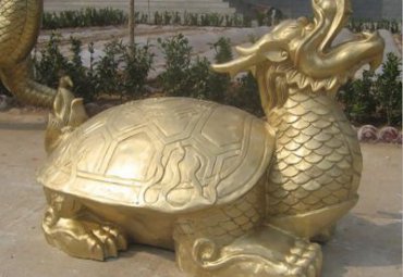 街道动物龙龟铜雕