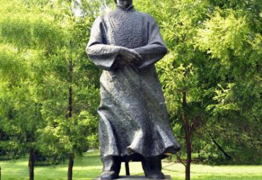 景区人物鲁迅铜雕