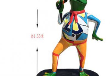 酒店玻璃钢青蛙雕塑