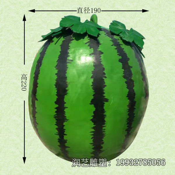 商场玻璃钢西瓜雕塑 商场玻璃钢西瓜雕塑