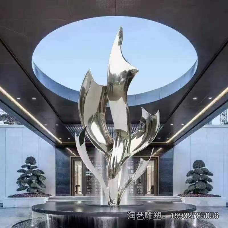 广场不锈钢抽象景观雕塑 广场不锈钢抽象景观雕塑