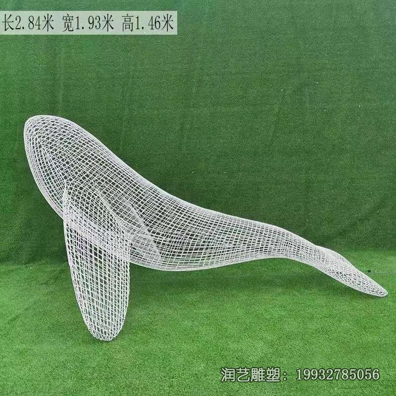 学校不锈钢鲸鱼动物雕塑 学校不锈钢鲸鱼动物雕塑