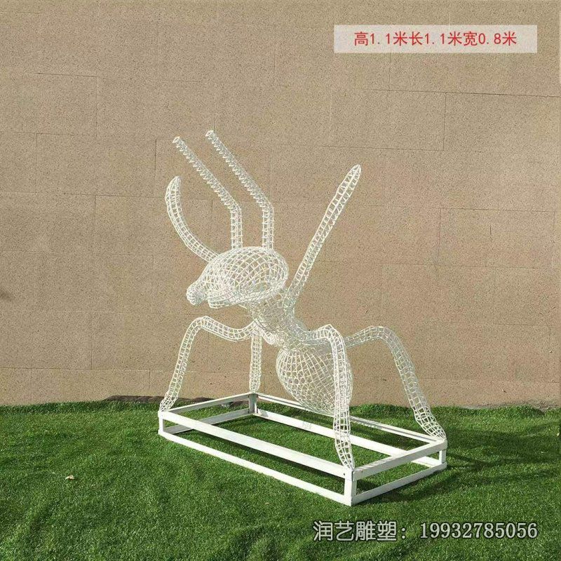 商场不锈钢蚂蚁动物雕塑 商场不锈钢蚂蚁动物雕塑