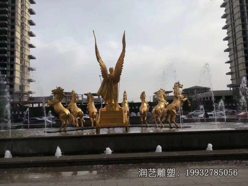 城市阿波罗战车景观铜雕 城市阿波罗战车景观铜雕