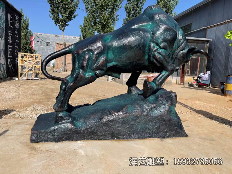 学校牛动物铜雕 学校牛动物铜雕