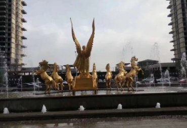 城市阿波罗战车景观铜雕
