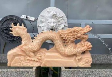 广场龙动物石雕