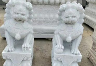 小区狮子动物石雕