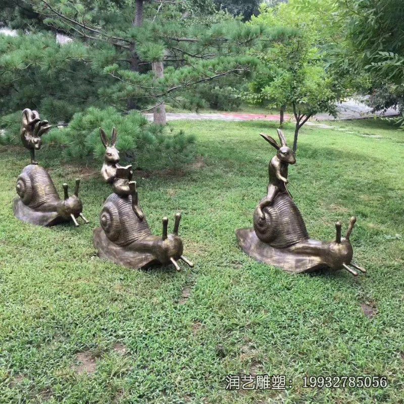 游乐场蜗牛动物铜雕 游乐场蜗牛动物铜雕