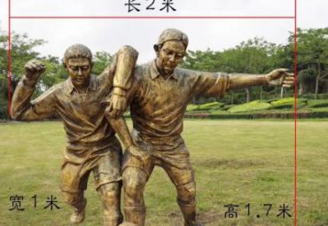 景区运动人物铜雕