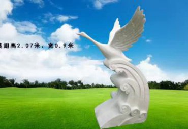 商业街天鹅动物石雕