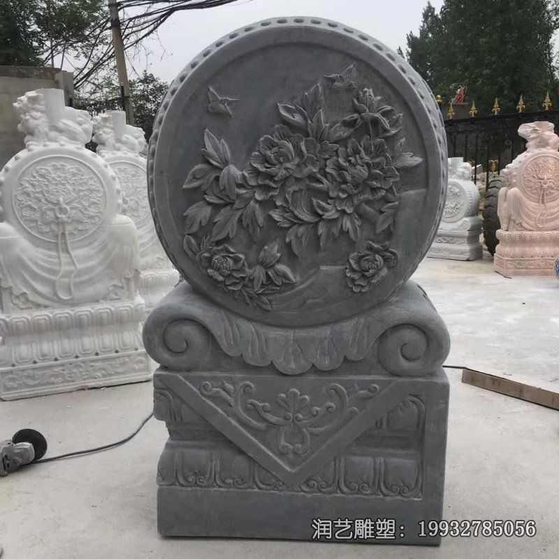 公园抱鼓石景观石雕 公园抱鼓石景观石雕