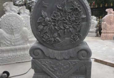 公园抱鼓石景观石雕