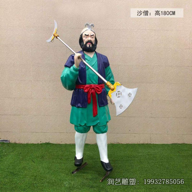 酒店玻璃钢西游记卡通雕塑 酒店玻璃钢西游记卡通雕塑