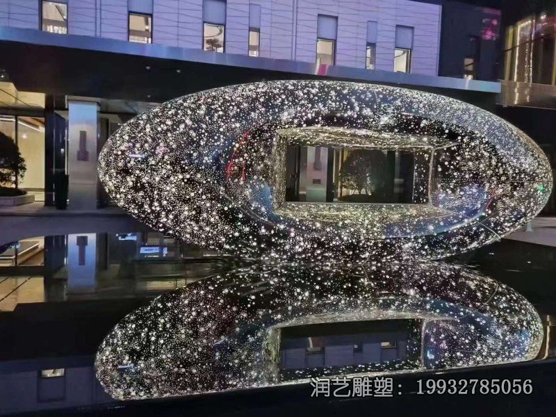 企业不锈钢抽象景观雕塑 企业不锈钢抽象景观雕塑