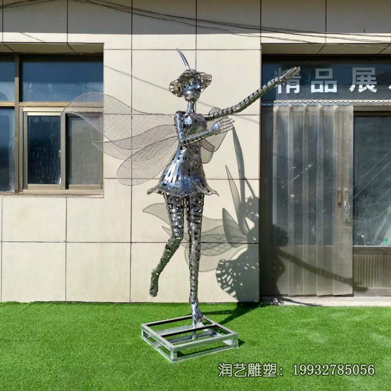 学校不锈钢抽象人物雕塑 学校不锈钢抽象人物雕塑
