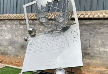 校园不锈钢笔记本景观雕塑