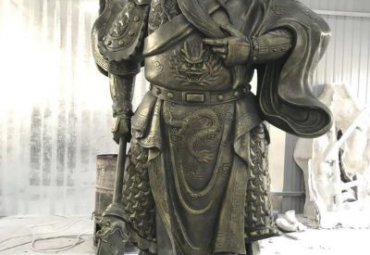城市人物关公铜雕