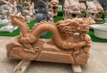企业动物龙石雕