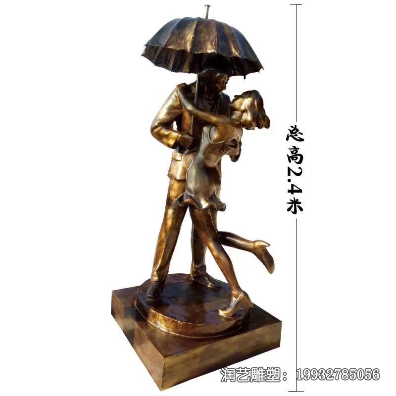 校园人物情侣铜雕 校园人物情侣铜雕