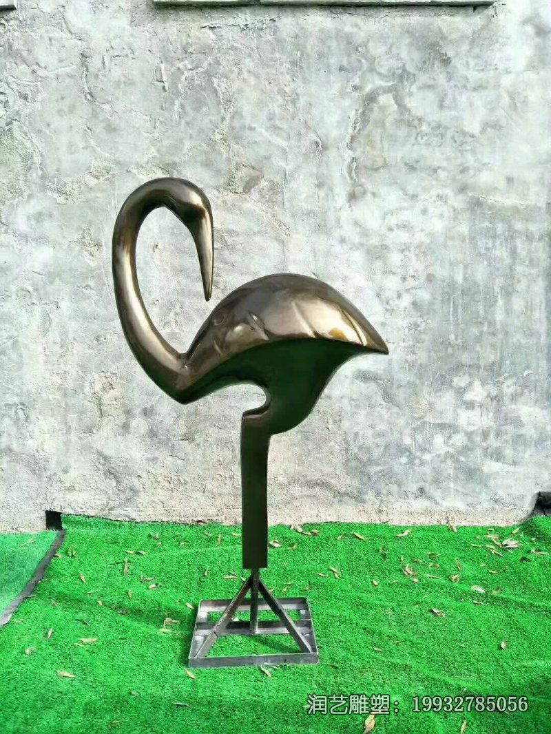 景区动物仙鹤铜雕 景区动物仙鹤铜雕