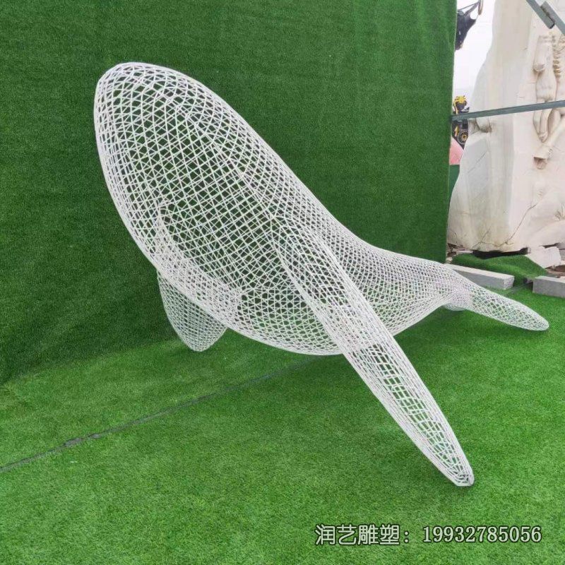 校园不锈钢鲸鱼雕塑 校园不锈钢鲸鱼雕塑