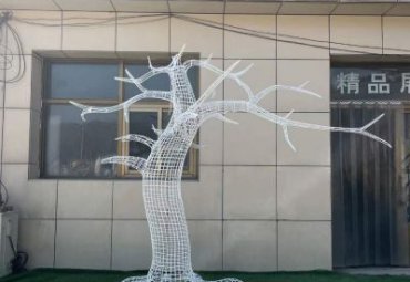 园林不锈钢景观树雕塑