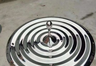 商场不锈钢水滴雕塑