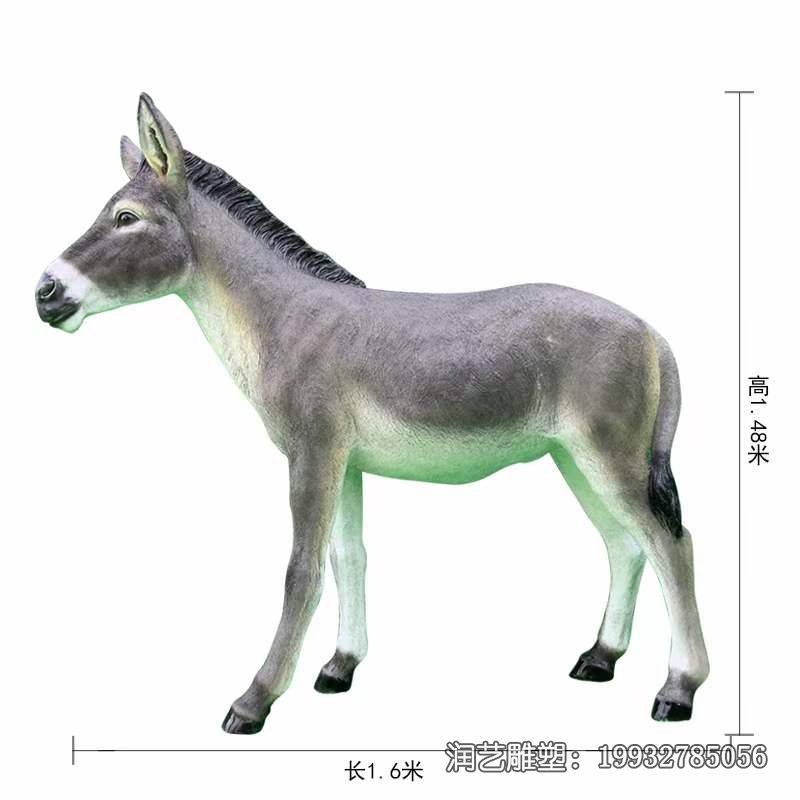 企业玻璃钢驴雕塑 企业玻璃钢驴雕塑