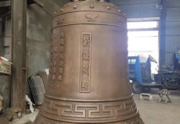 花园景观钟铜雕