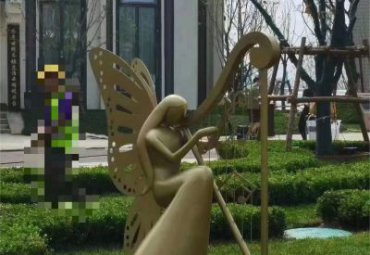 酒店抽象人物铜雕