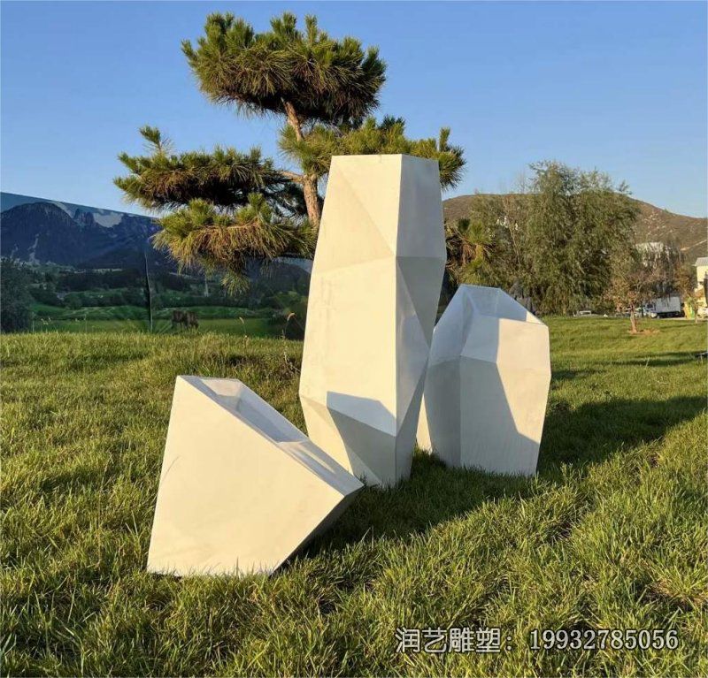 公寓不锈钢花瓶雕塑 公寓不锈钢花瓶雕塑