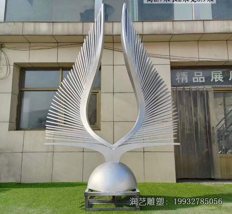 小区不锈钢线条雕塑 小区不锈钢线条雕塑