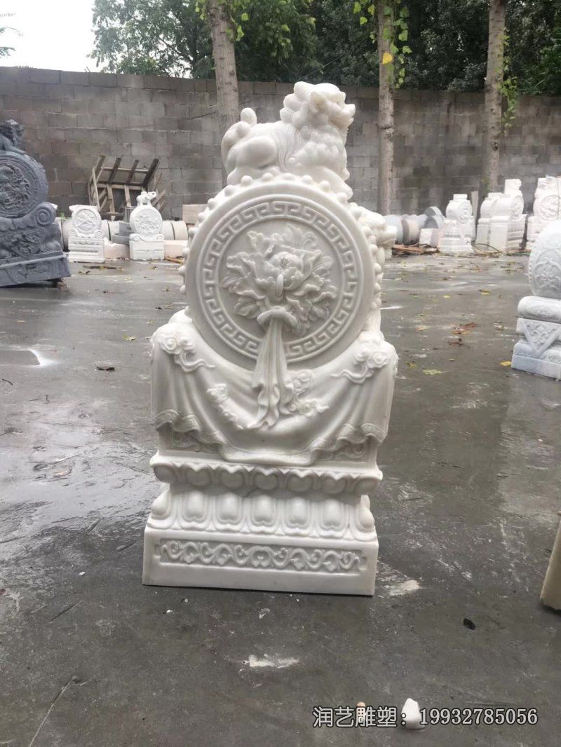 广场景观门墩石雕 广场景观门墩石雕