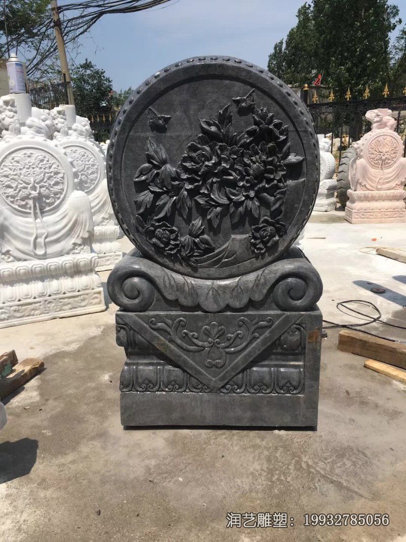 庭院景观抱鼓石石雕 庭院景观抱鼓石石雕