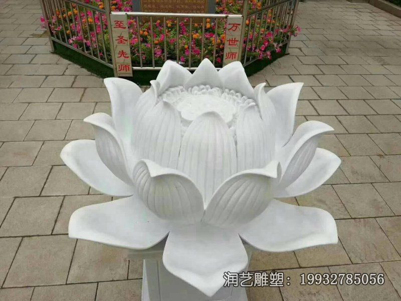 酒店景观荷花石雕 酒店景观荷花石雕