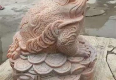 公园动物金蟾石雕
