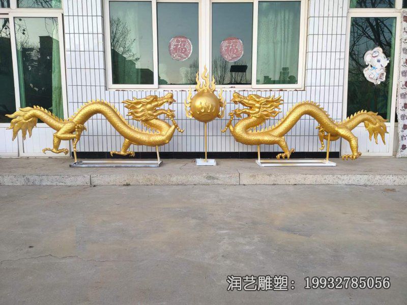 企业动物龙铜雕 企业动物龙铜雕