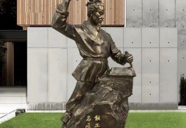 学校人物鲁班铜雕