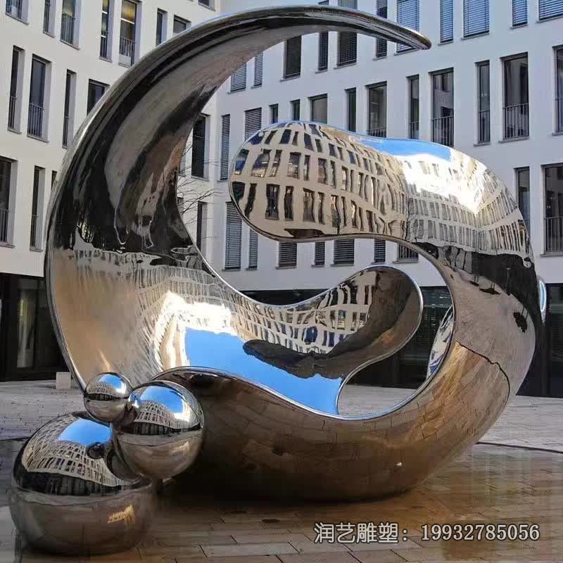 庭院不锈钢抽象景观雕塑 庭院不锈钢抽象景观雕塑