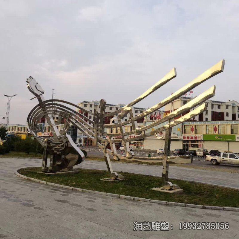 公园不锈钢大提琴雕塑 公园不锈钢大提琴雕塑