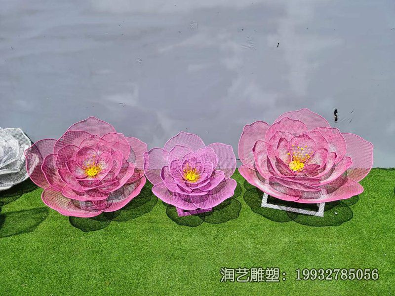 步行街不锈钢花雕塑 步行街不锈钢花雕塑