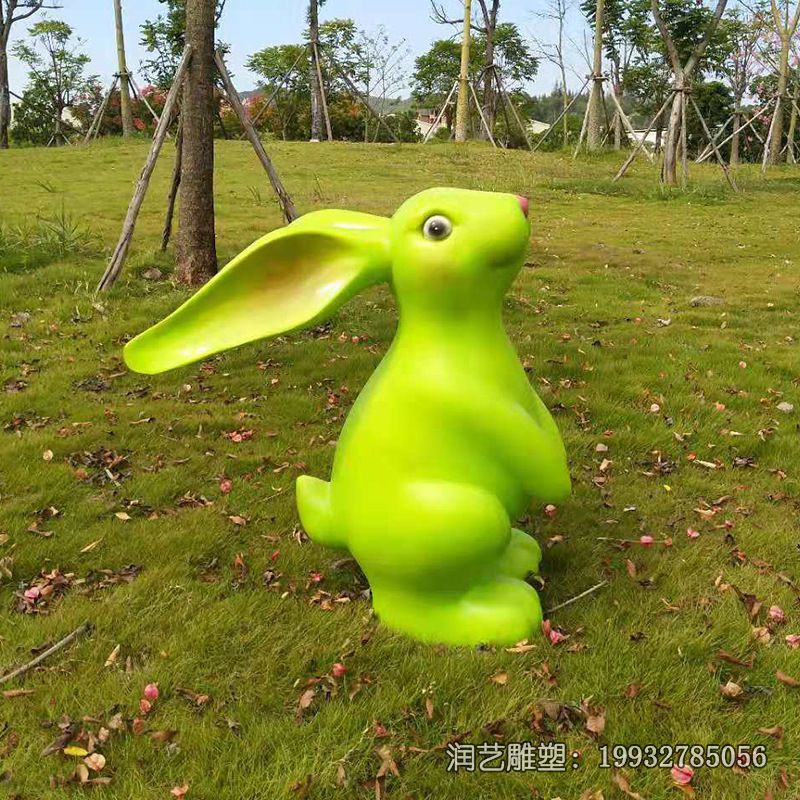 玻璃钢兔子雕塑 (10)